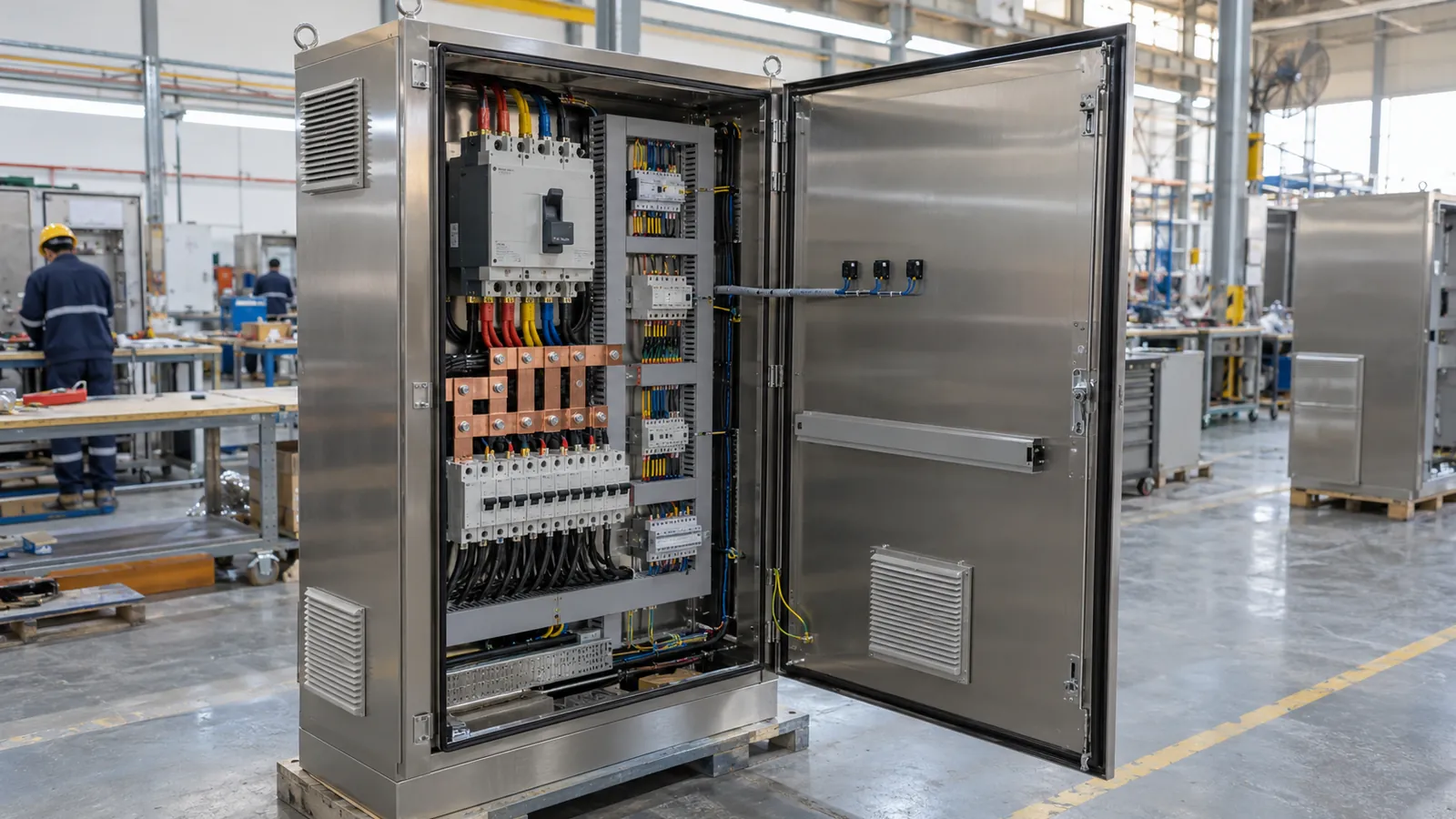 Stainless steel control panel built for Jubail coastal conditions