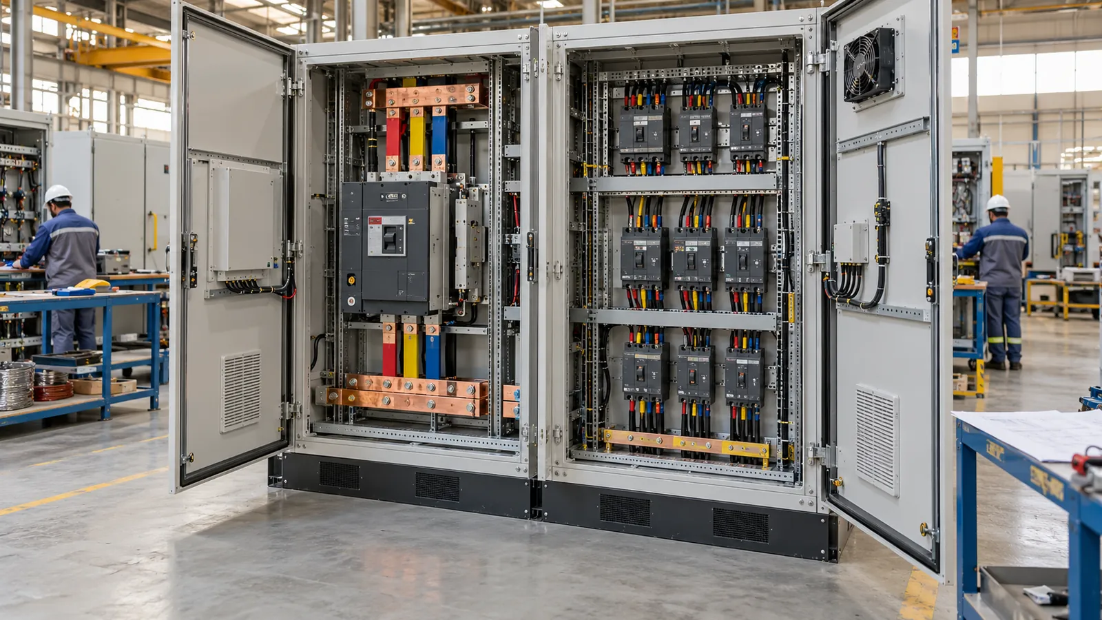 Form 4b LV switchboard with air circuit breaker incomer built by an LV panel manufacturer in Saudi Arabia