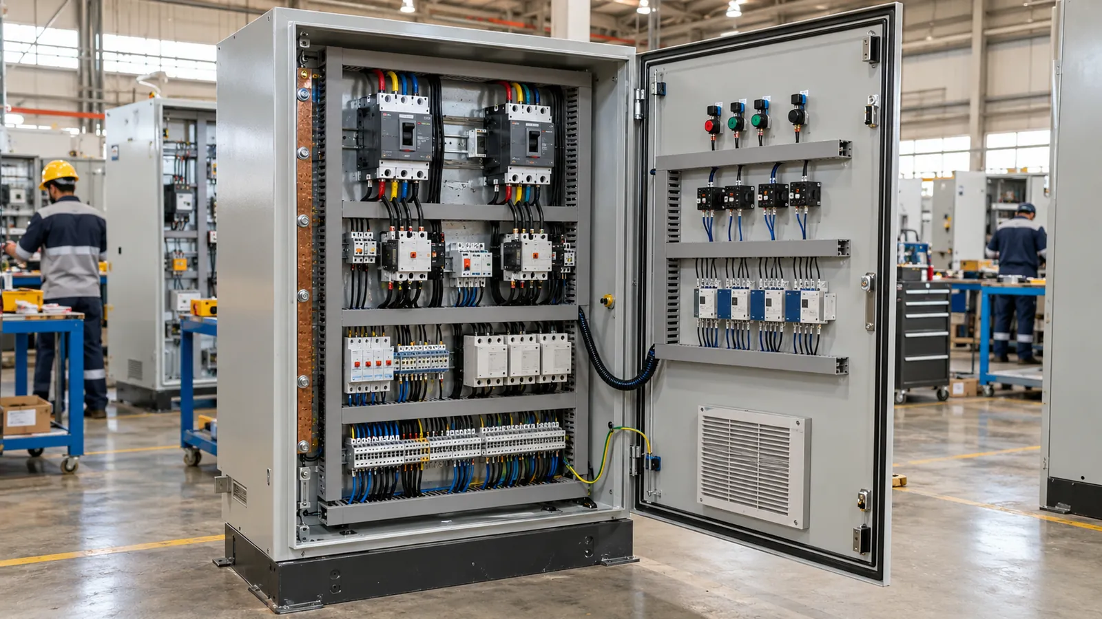 Duty and standby pump control panel built by a pump control panel manufacturer in Saudi Arabia